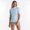 UV-Shirt kurzarm Surfen Damen 500 Vintage