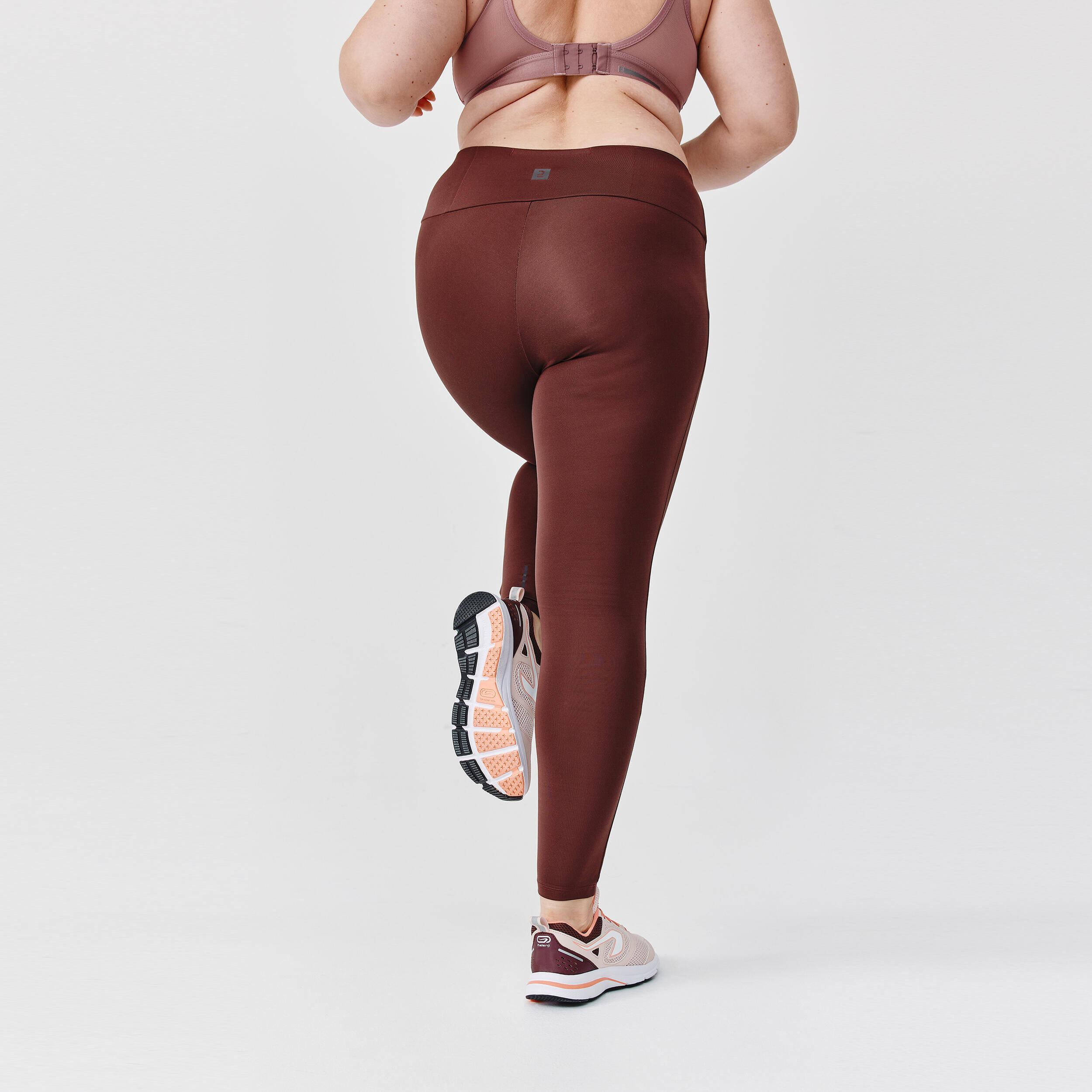 Women's running leggings with body-sculpting (XS to 5XL - large size) - brown -  4