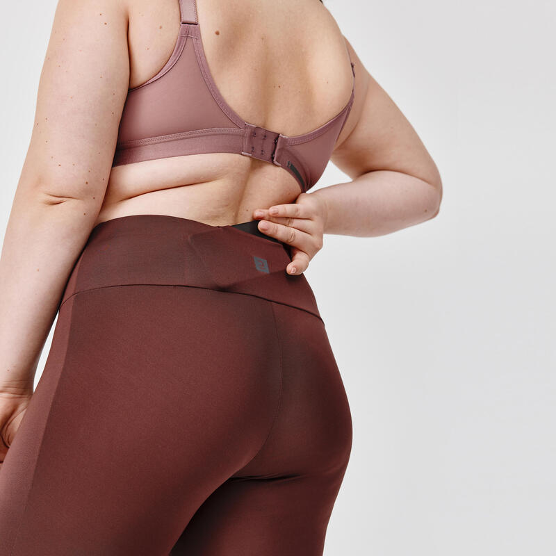 Lauftights Damen enganliegend + Große Größen braun 