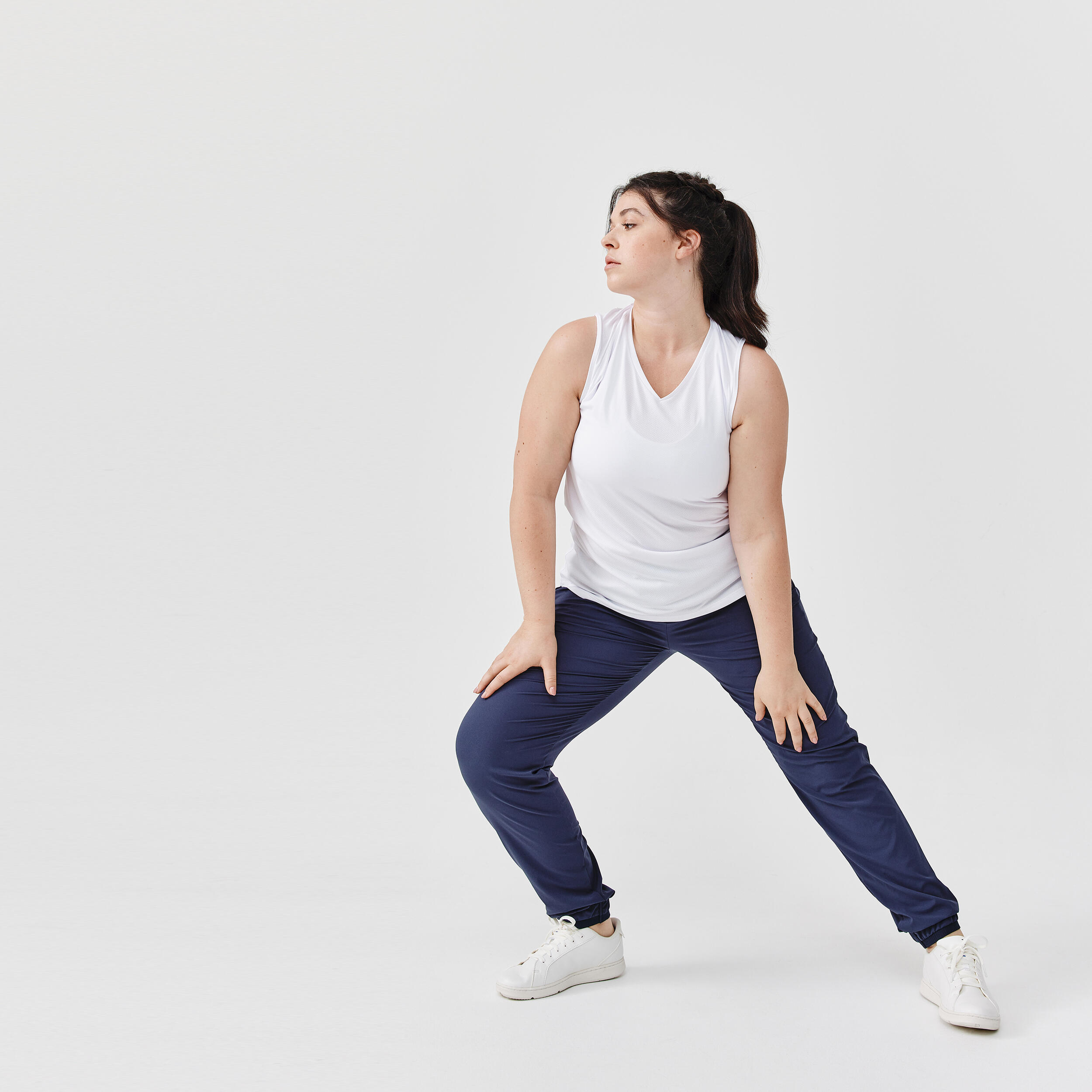 Débardeur respirant de course à pied pour femme - Dry blanc - KALENJI