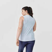 Camiseta sin mangas transpirable running mujer Dry gris