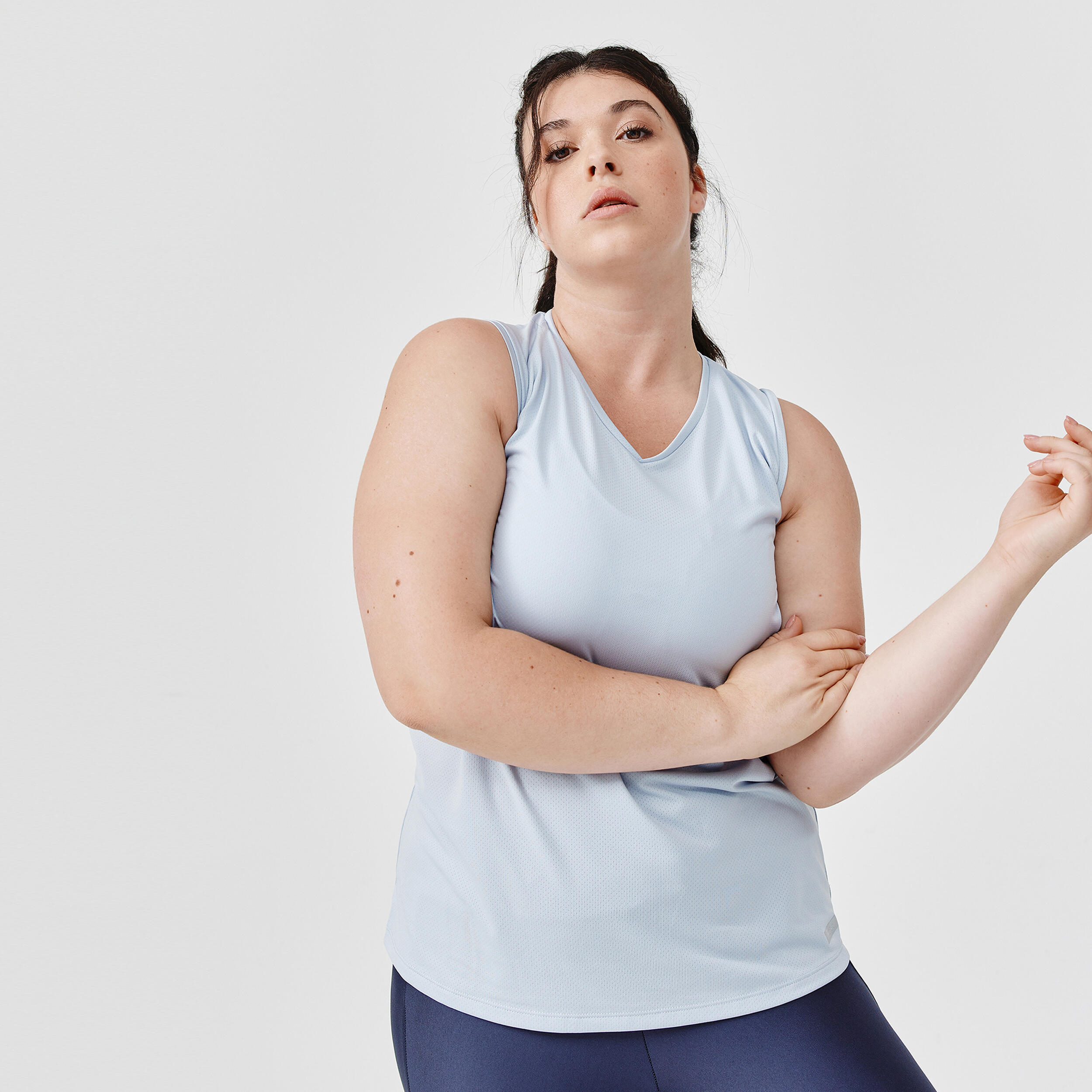 Women's Running Breathable Tank Top Dry - grey
