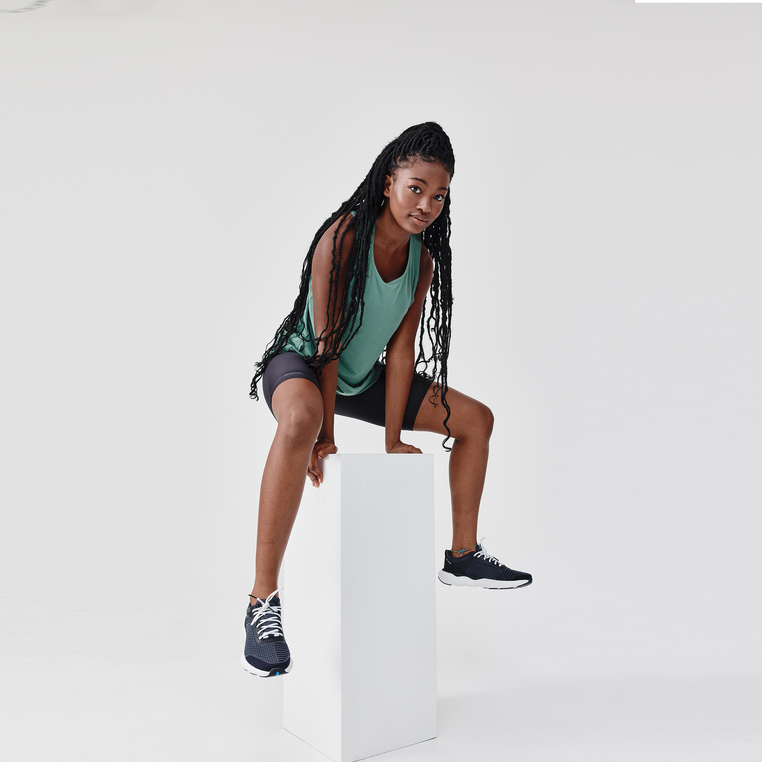 Scarpe running donna JOGFLOW 500.1 nere 10/10