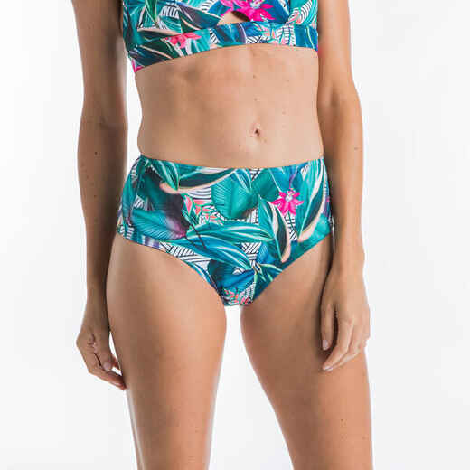 
      Women's Surfing High-Waisted Swimsuit Bottoms ROMI - PAGI
  