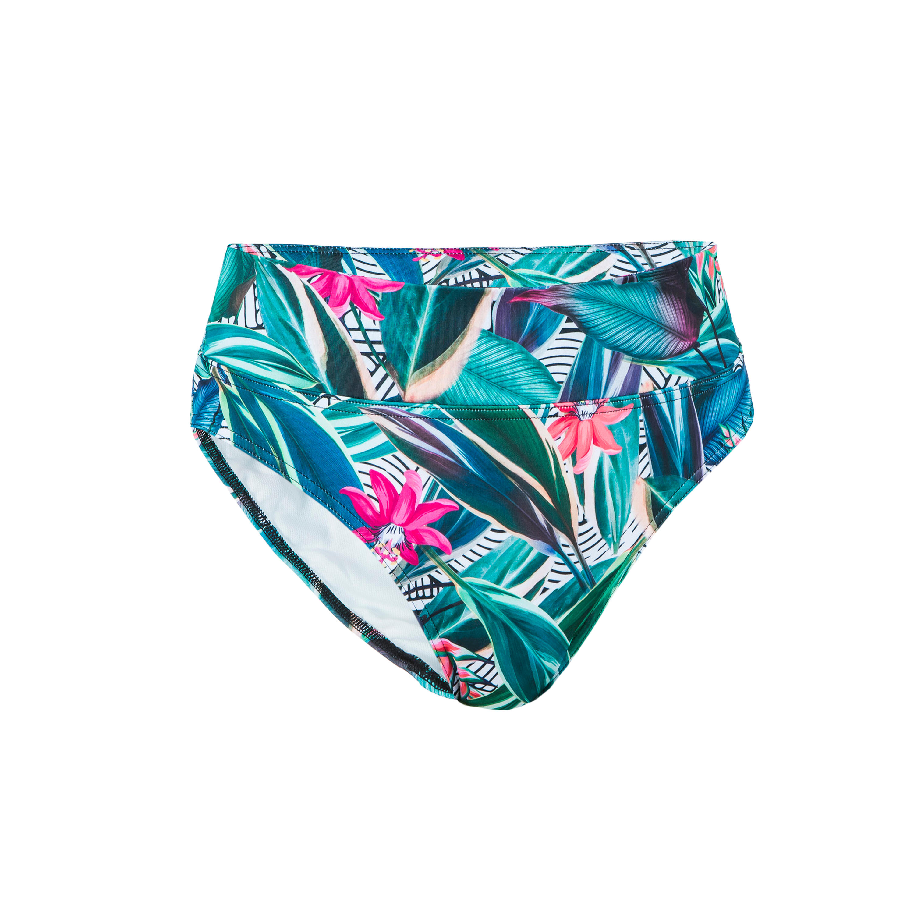 Women's Surfing High-Waisted Swimsuit Bottoms ROMI - PAGI 3/9