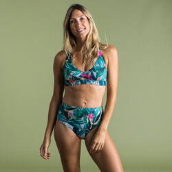 Women's Surfing High-Waisted Swimsuit Bottoms ROMI - PAGI