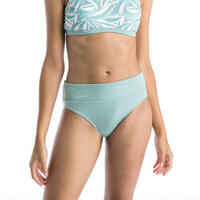 Bikini-Hose Damen hoher figurformender Taillenbund Nora Plant hellgrün