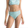 Bikini-Hose Surfen hoher Taillenbund figurformend Nora hellgrün