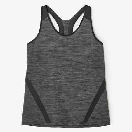 Camiseta Running Light Mujer Negro Sin Mangas Ligera