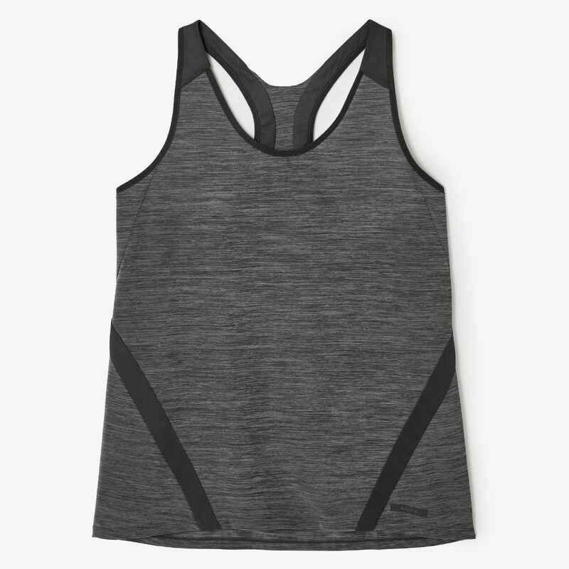 Women's Running Tank Top Run Light - charcoal grey