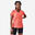 Camiseta running  manga corta transpirable Mujer Dry coral