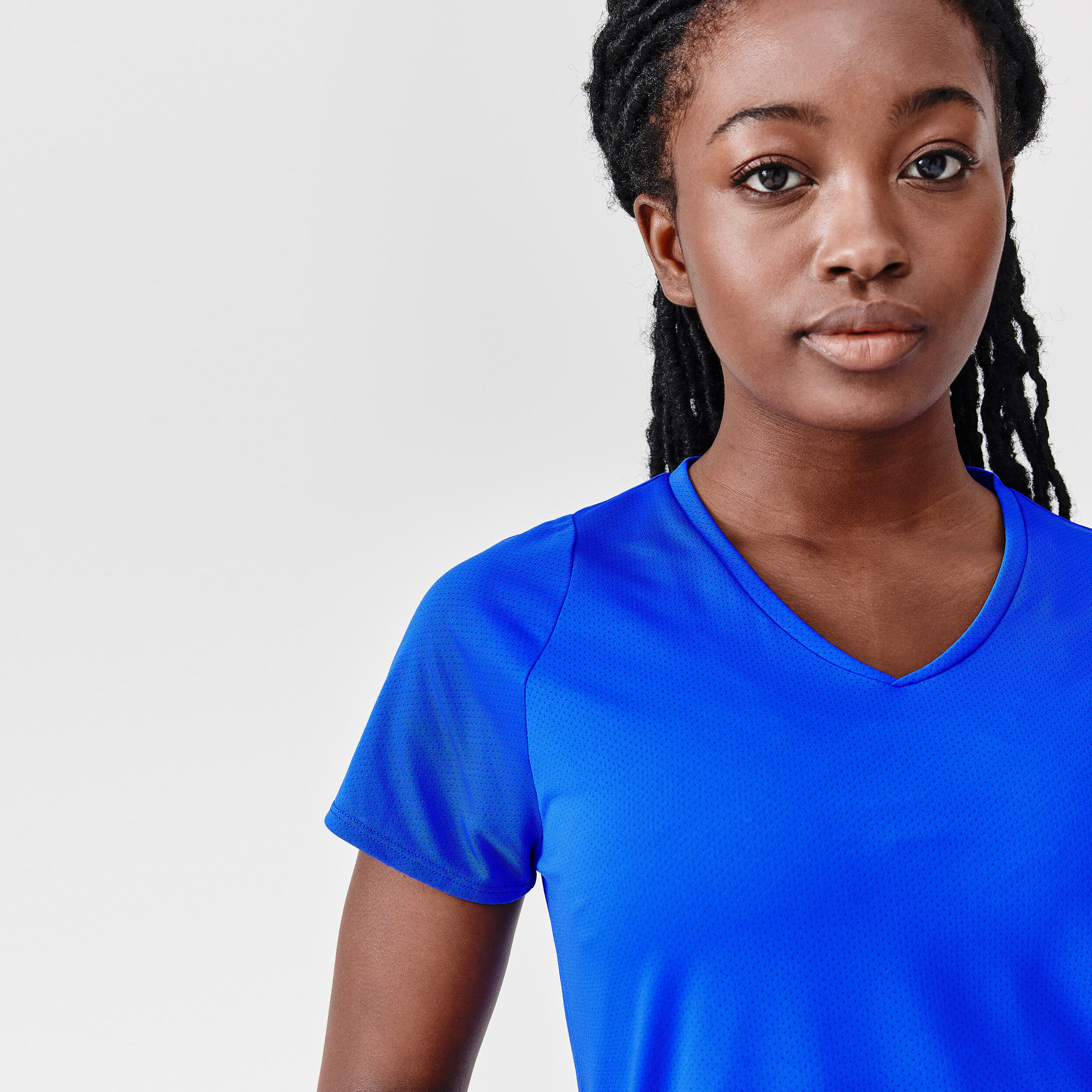 Women's short-sleeved breathable running T-shirt Dry - blue 4/7
