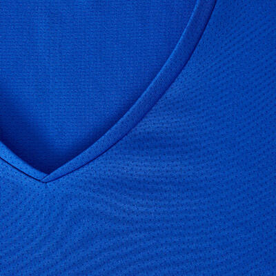 T-shirt running manches courtes respirant femme - Dry bleu