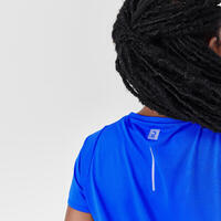 Camiseta Manga Corta Transpirable mujer Running - Dry Azul 