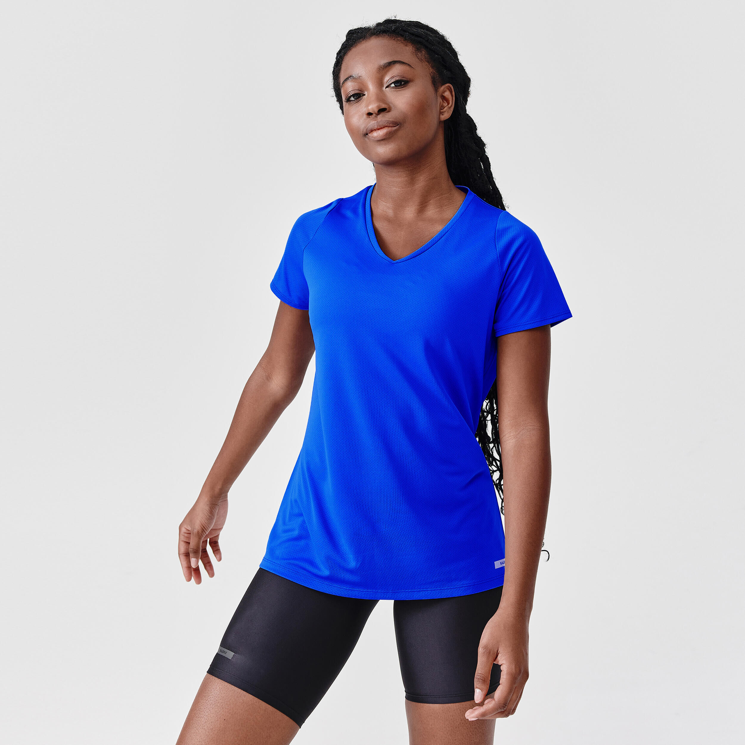 KALENJI Women's short-sleeved breathable running T-shirt Dry - blue
