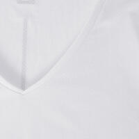 T-shirt running manches courtes respirant femme - Dry blanc