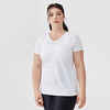 Laufshirt Run Dry kurzarm atmungsaktiv Damen weiss