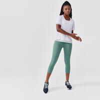 Women's short running leggings Support - green