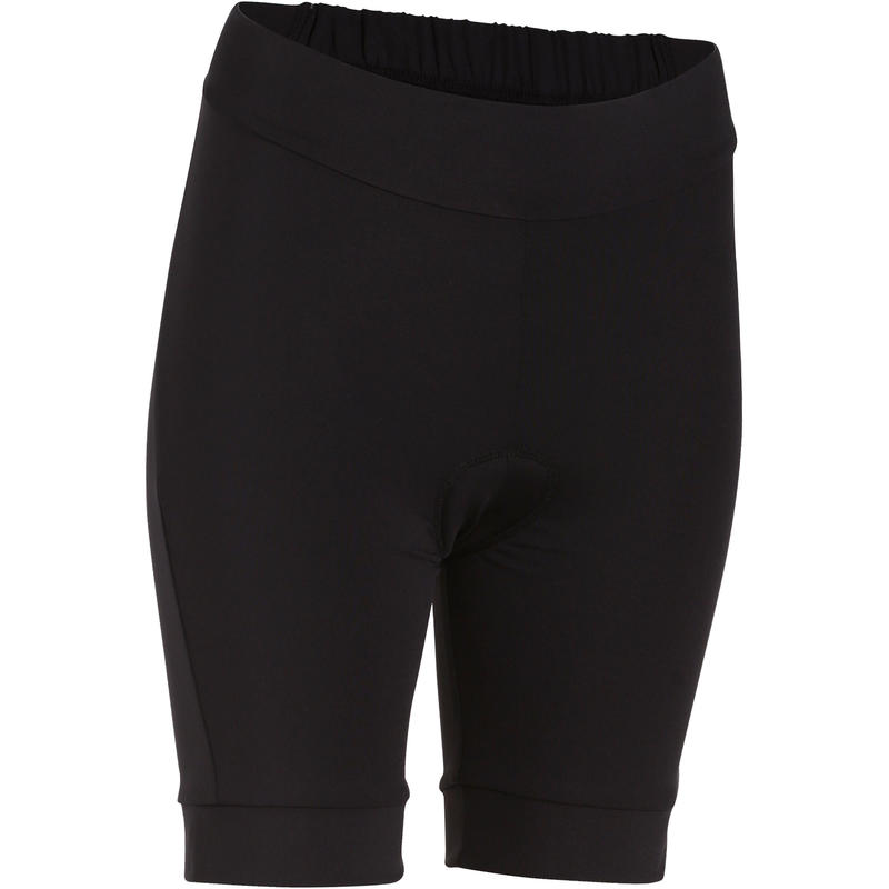 CUISSARD VÉLO SANS BRETELLES 100 FEMME NOIR CUISSARD VÉLO SANS BRETELLES 100 FEMME NOIR