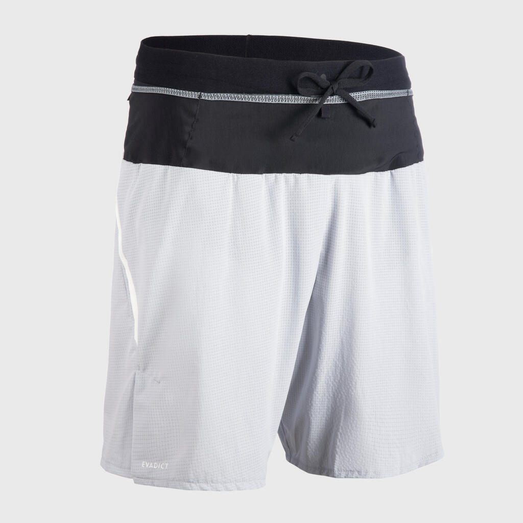 Laufshorts Baggy Trail Herren dunkelgrau