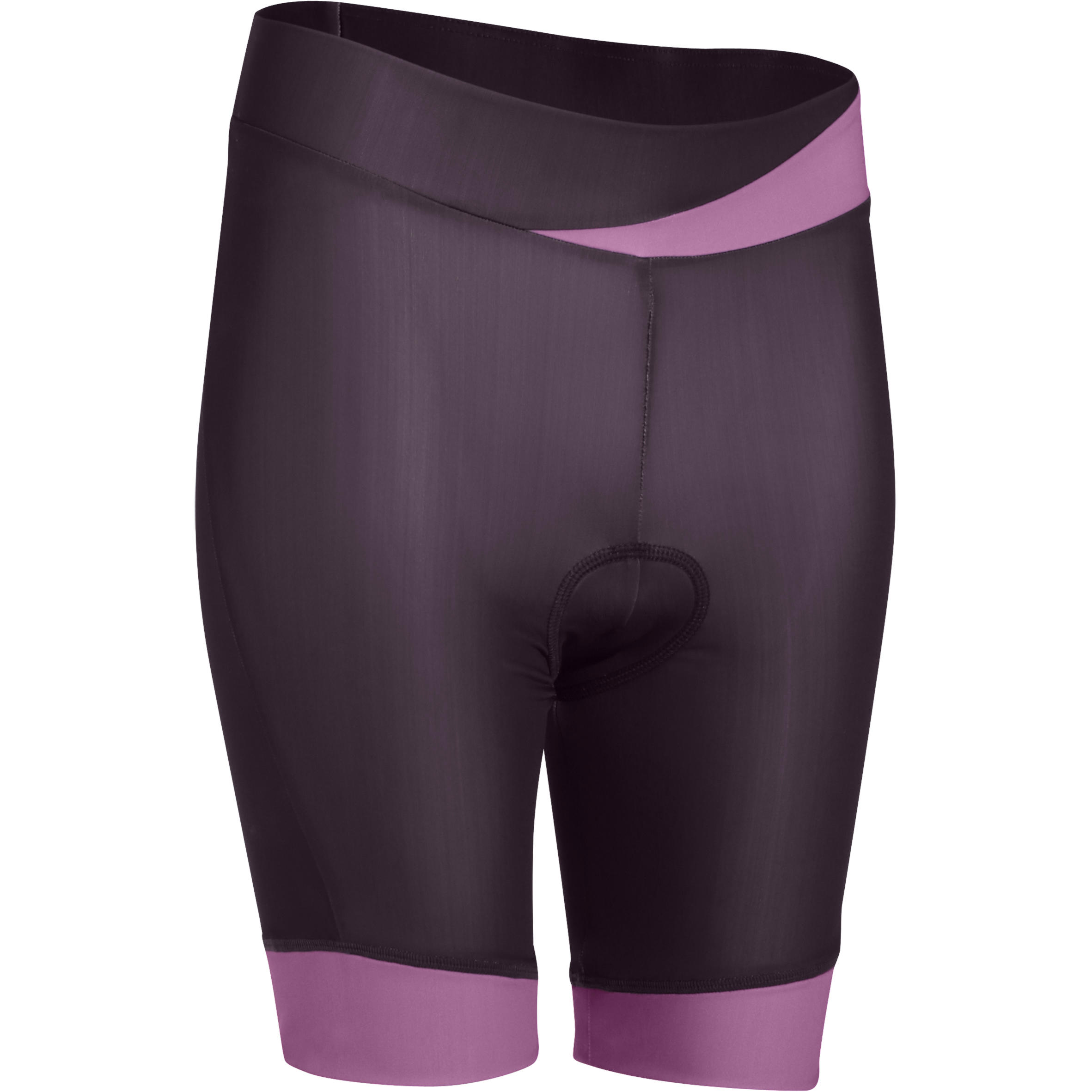 TRIBAN 500 Women's Bibless Cycling Shorts - Grey/Pink