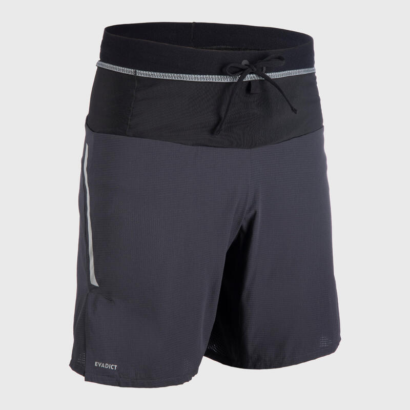 Laufshorts Baggy Trail Herren dunkelgrau