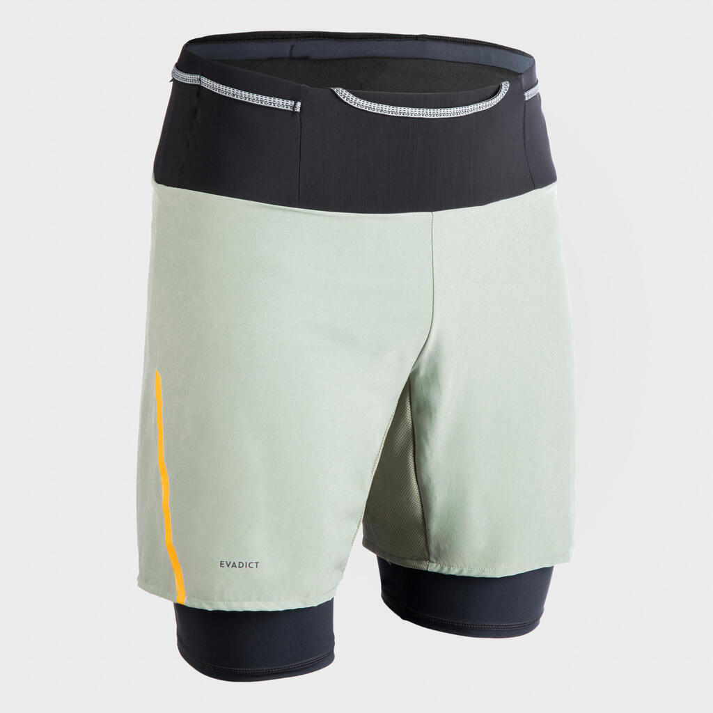 Laufshorts Trailrunning Herren - Trail Comfort khaki