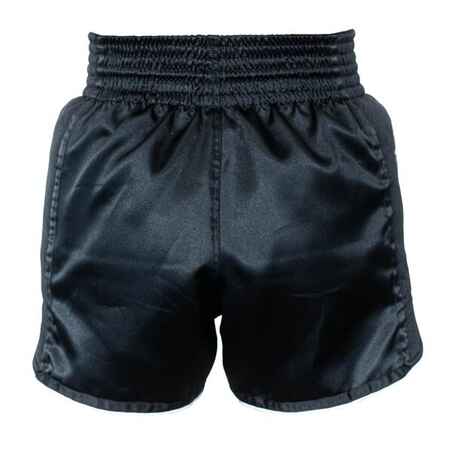 Retro-Shorts Thaiboxen 900 schwarz/rot