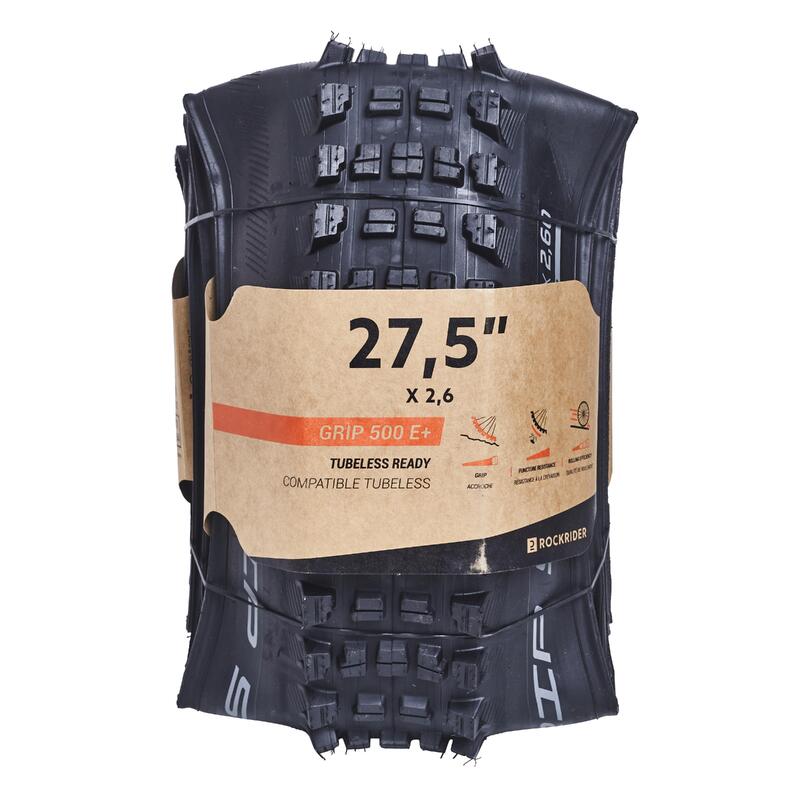 Rockrider Grip 500+ 27,5' × 2,6 Yumuşak Damak Telli Bisiklet Dış Lastik