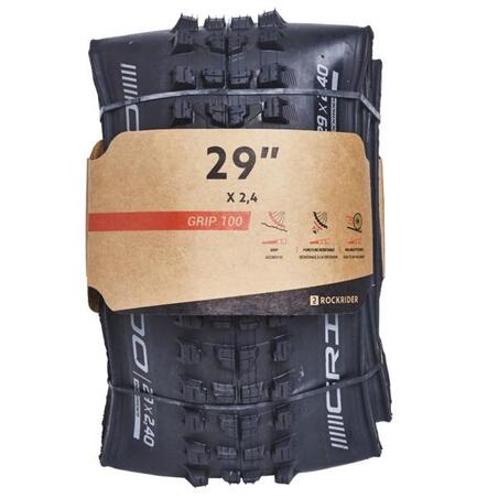 Покрышка для велоспорта Rockrider GRIP 100 29 x 2,4