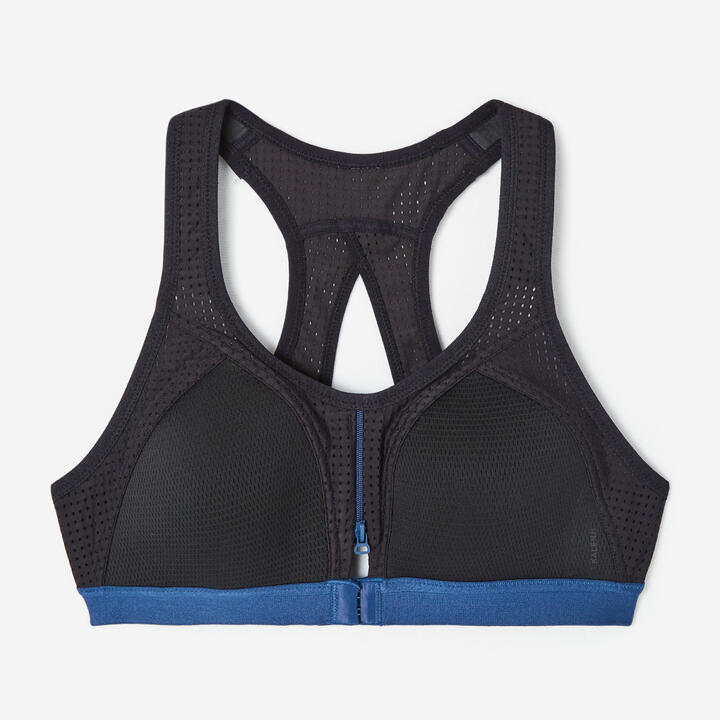 Zipped Running Bra High support KALENJI Decathlon
