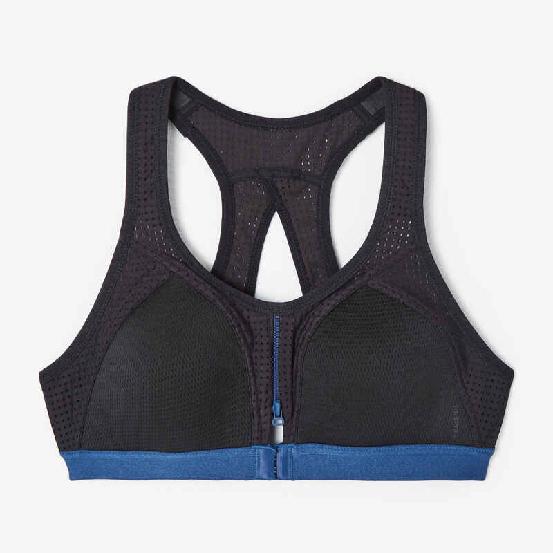 Zipped Running Bra - High support