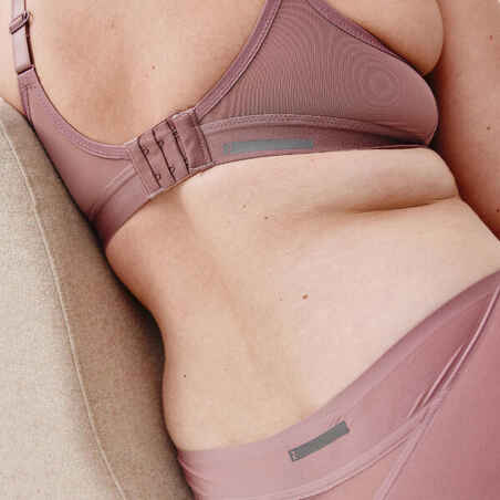 Women's High Support Convertible Strap Sports Bra - Taupe Pink