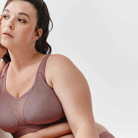 Women's High Support Convertible Strap Sports Bra - Taupe Pink