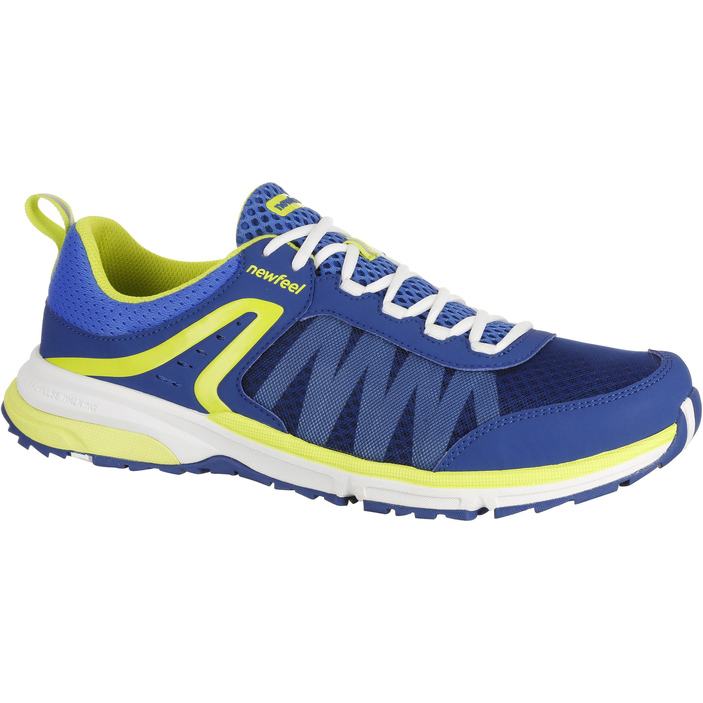 NEWFEEL Propulse Walk 300 Men's Fast Walking Shoes - Blue/Yellow