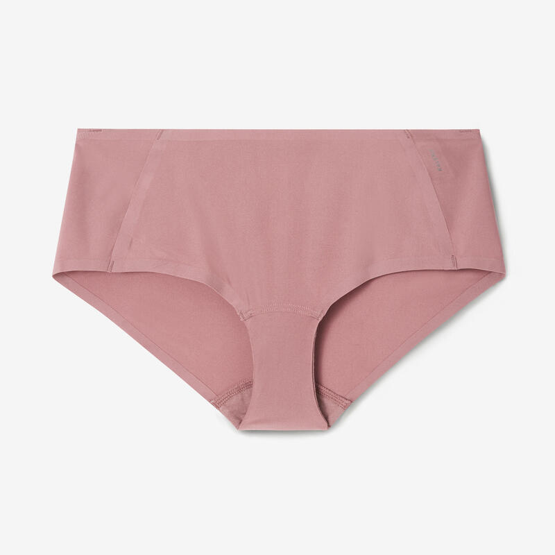 Boxer effet second peau Femme - Rose taupe