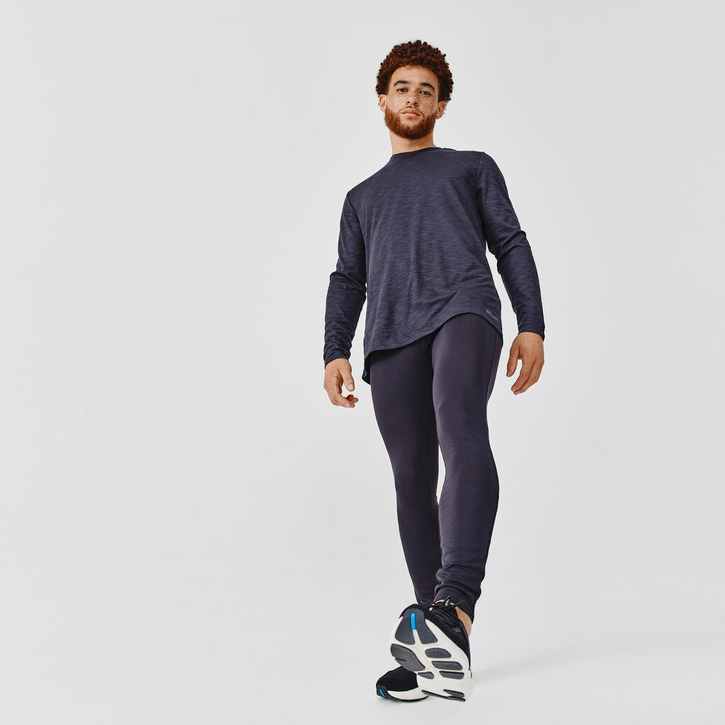 Collant long running respirant homme - Dry+ noir