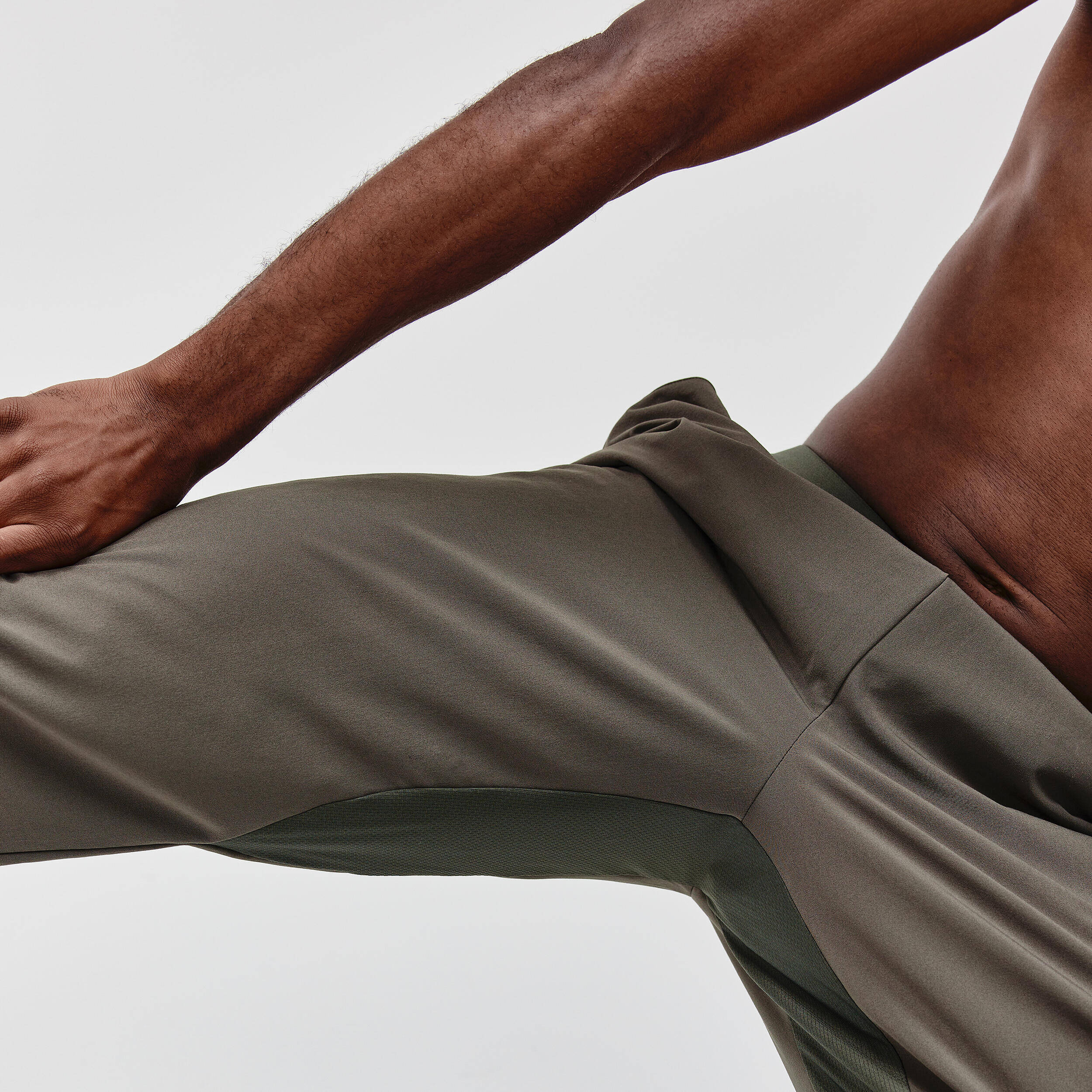 Men Running Trackpants, Quick Dry, Moisture Wicking with Zippered Pocket - Green -  4