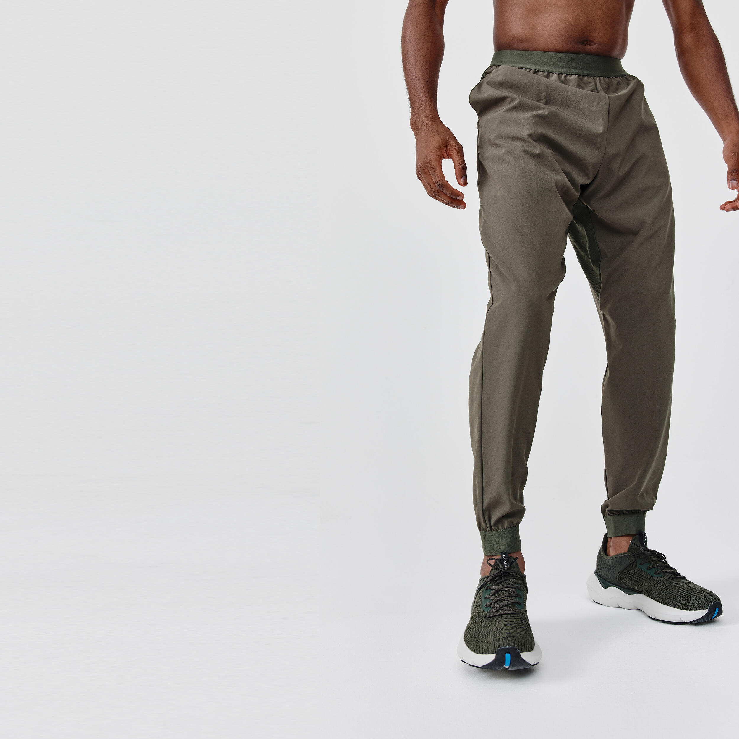 Men Running Track Pants Dry - olive black