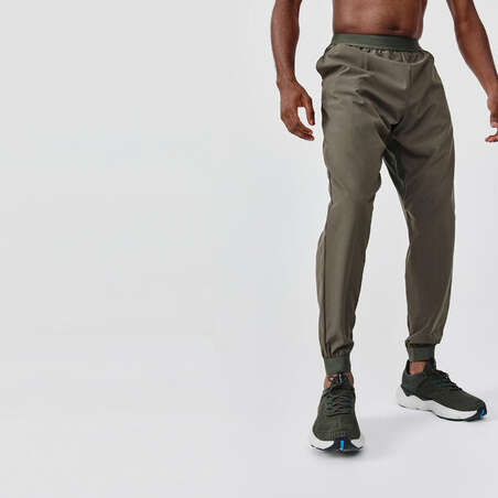 Pantalon running respirant homme - Dry olive noire