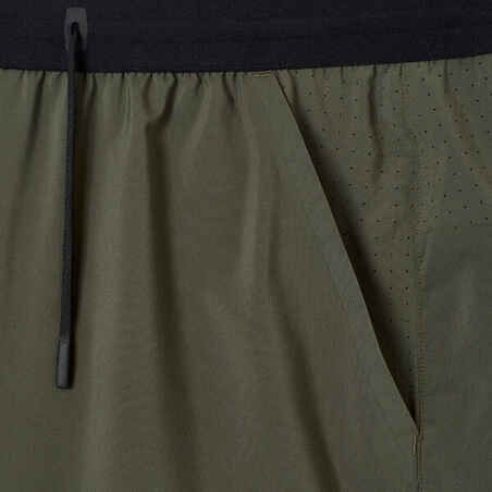 Men's Running Breathable Shorts Dry+ - olive black