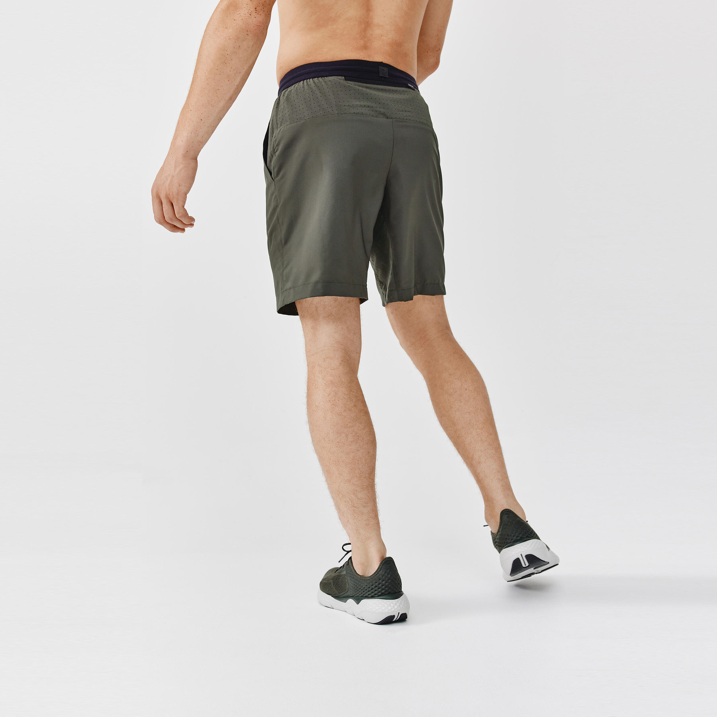 Men's Running Breathable Shorts Dry+ - olive black 5/7