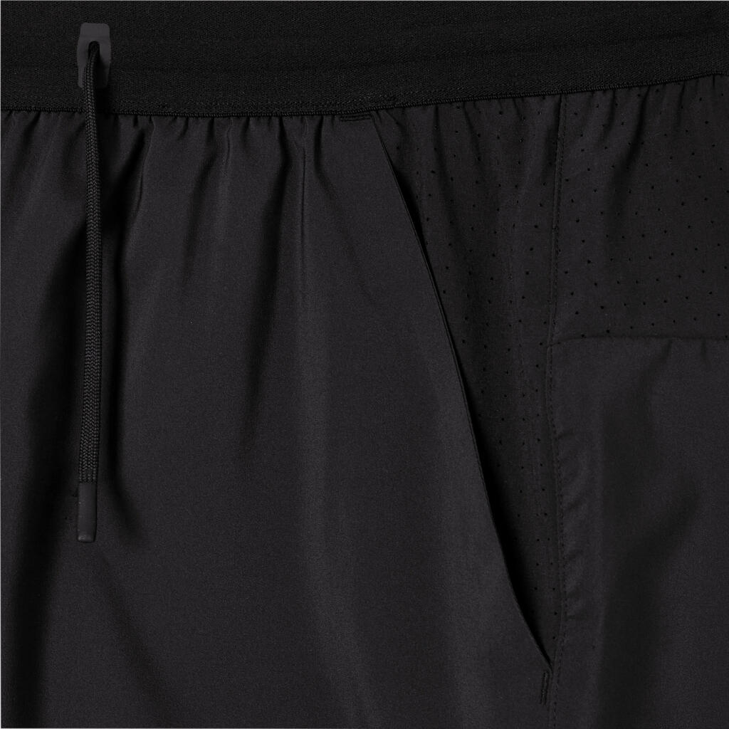 Vīriešu skriešanas šorti “Kiprun Run 500 Dry”, tumši zaļi/pelēki