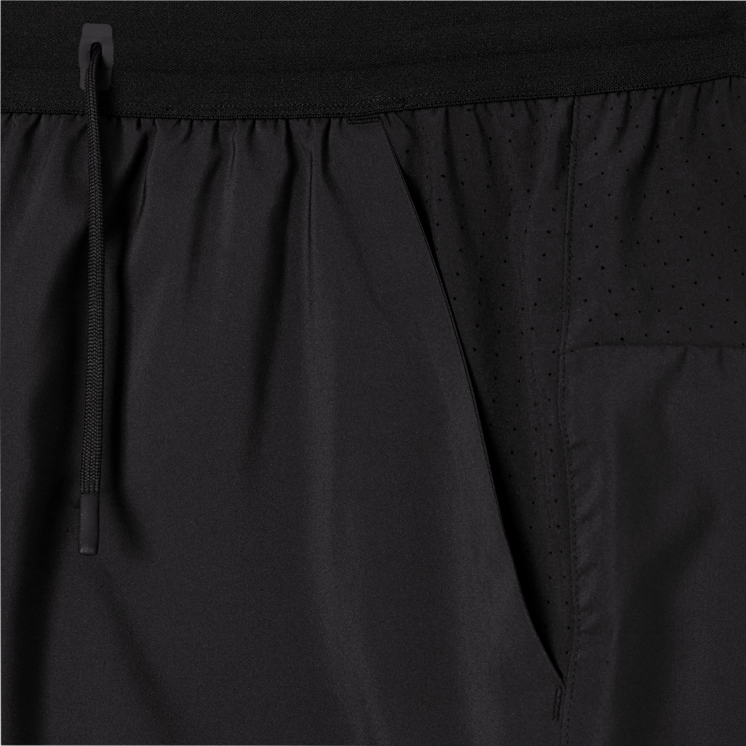 Men’s Running Shorts - Dry+ Black - smoked black, - - Kiprun - Decathlon