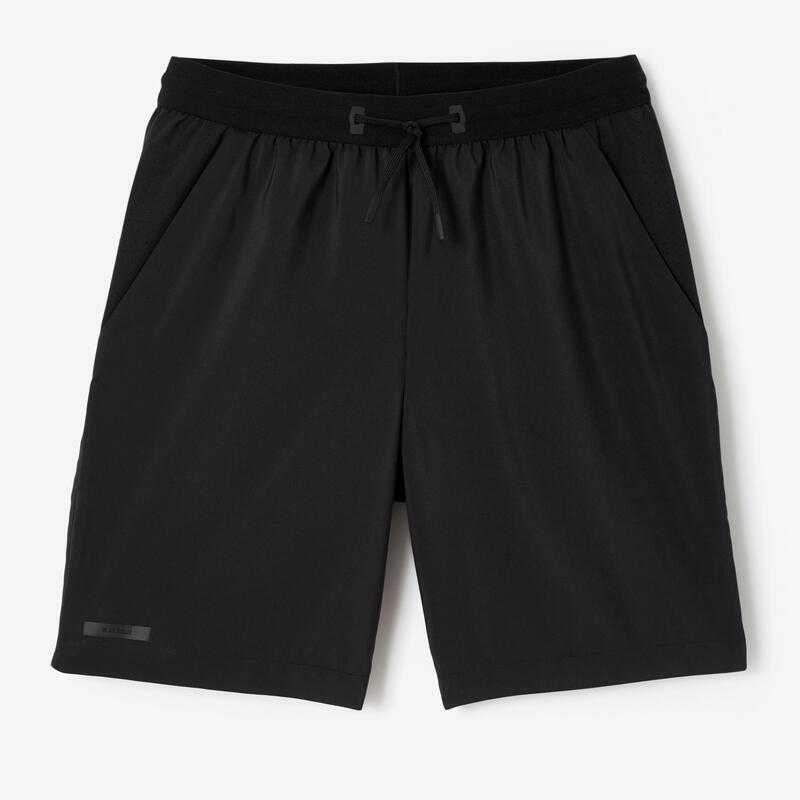 Short de running homme - kiprun run 500 dry noir
