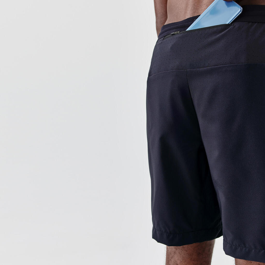 Dry + Men's Running Breathable Shorts - Grey