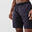 Pantalón corto running transpirable Hombre Dry+ negro