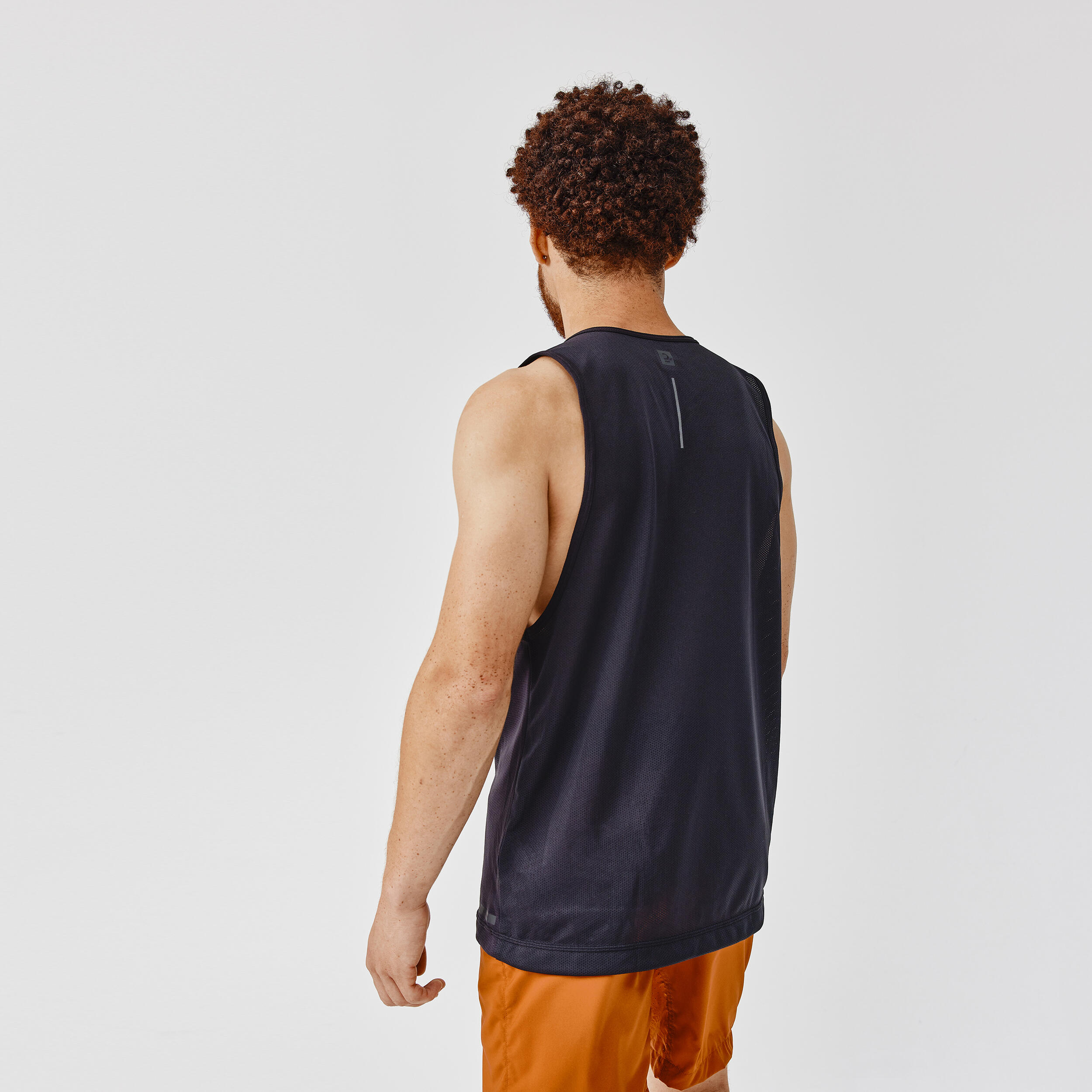 Camiseta Dry Hombre Azul Ultramar Sin Mangas Transpirable