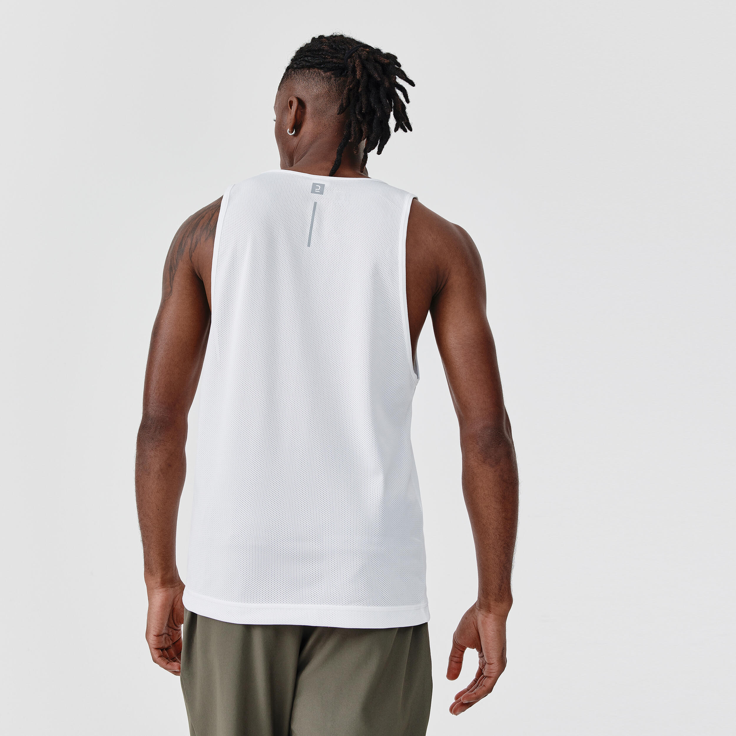 Men's Running Breathable Tank Top Dry - white 2/7