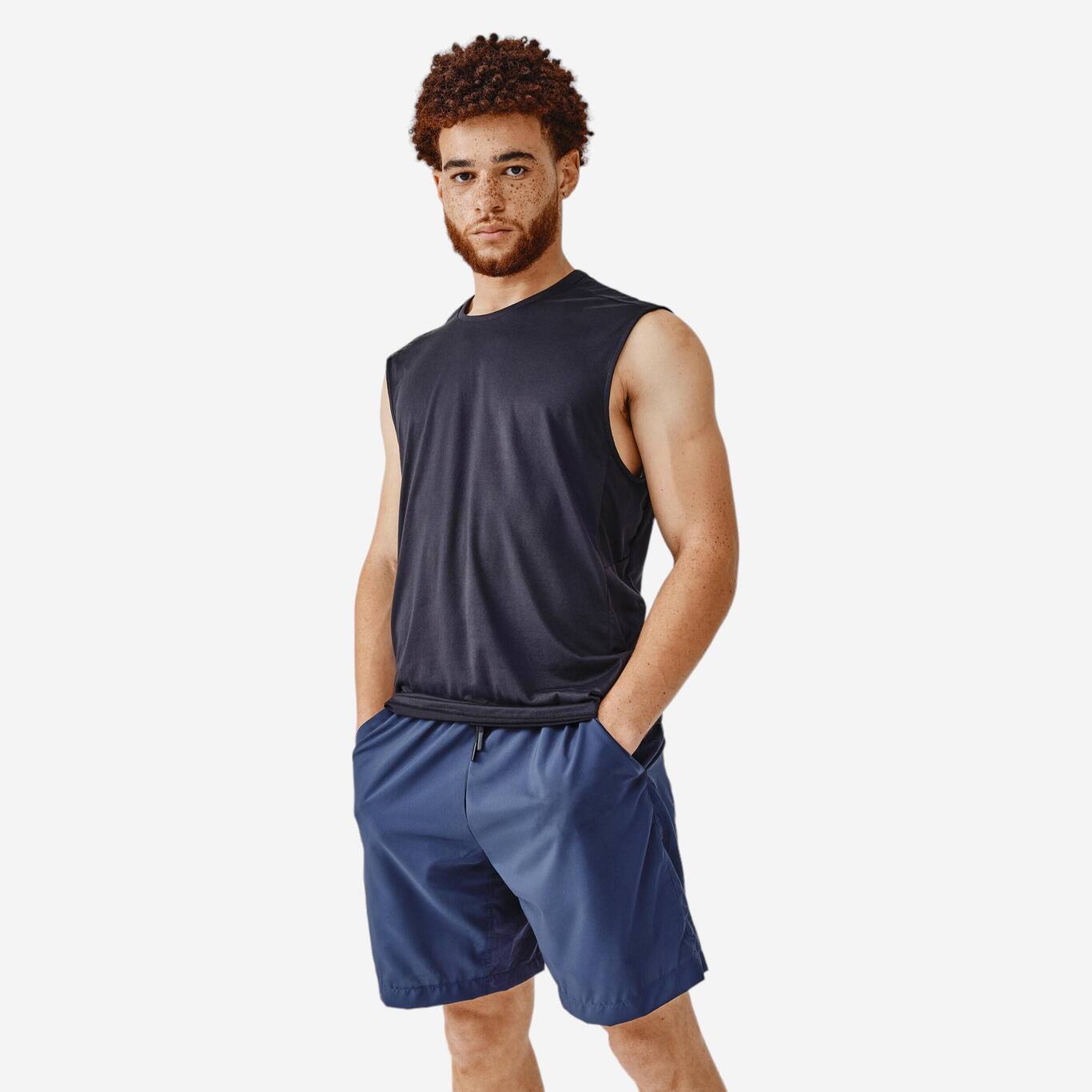 Men's Running Breathable Shorts Dry+ - dark blue